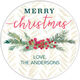 Berry Swag Round Holiday Gift Stickers in a Jar Image 2 of 2